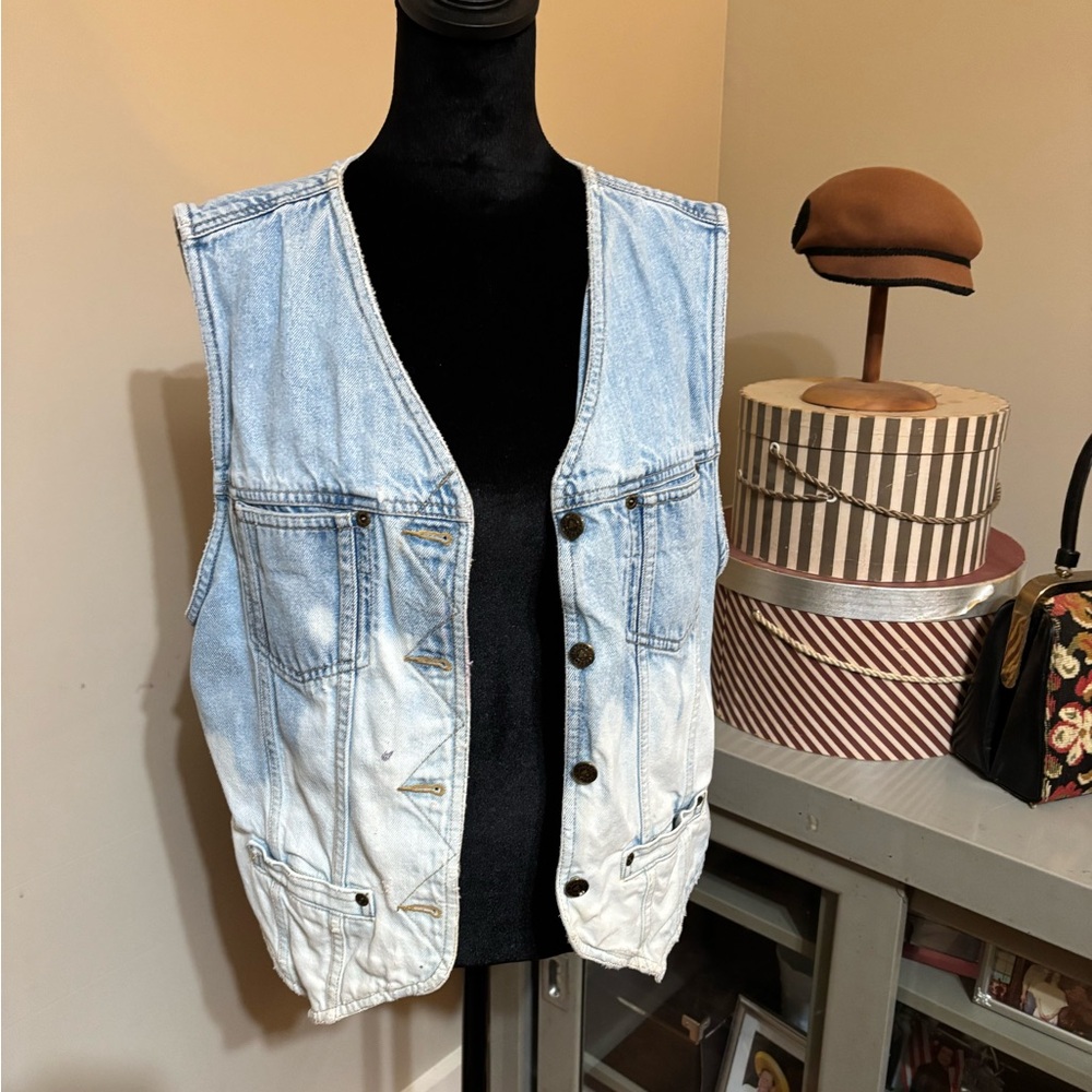Liz Wear Vintage Blue Denim Vest